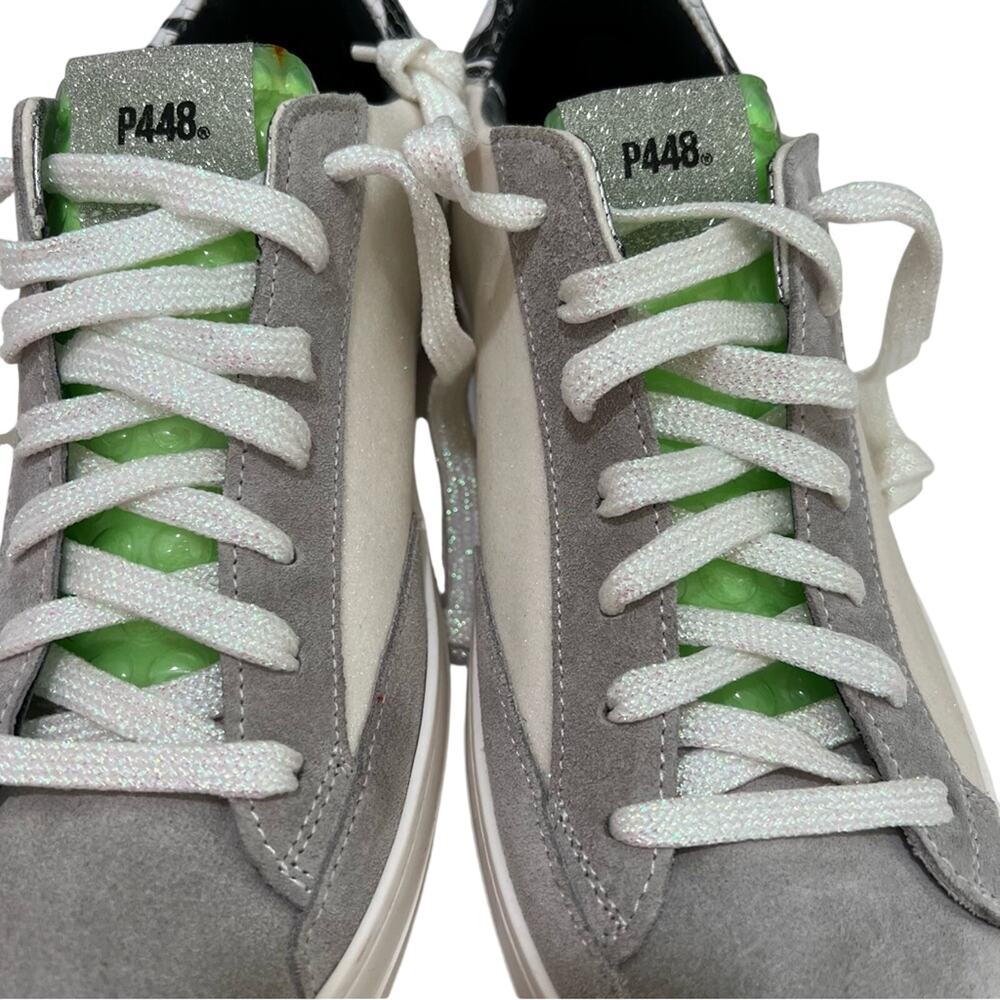 NEW P448 John Low Sneakers Glitter - Picture 8 of 14